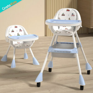 SILLA DE COMER 2 EN 1 AZUL