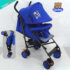 COCHE BASTON BEBEMIO 3 POCISIONES  AZUL