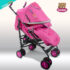 COCHE BASTON BEBE ELEGANT  ROSADO