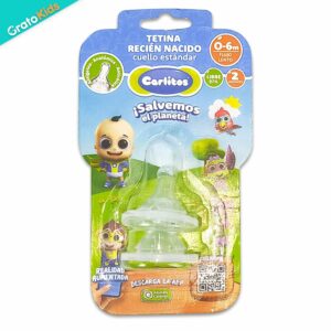TETINA CARLITOS CLASICO BLISTER X2 RECIEN NACIDO