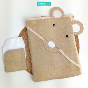 Toalla Café con capucha Ratoncito