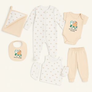 Ajuar 8pza con Colcha y Monito Tortuga R/N