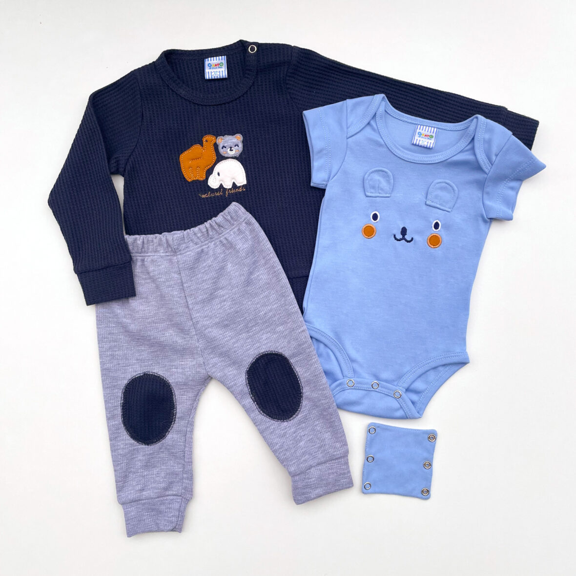 Set 3pzas Niño Natural Friends