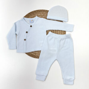 Set 3pzas Chambrita celeste