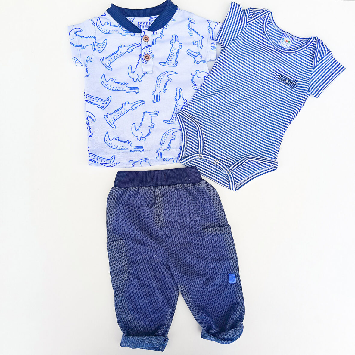Set de 3 pzas cocodrilo