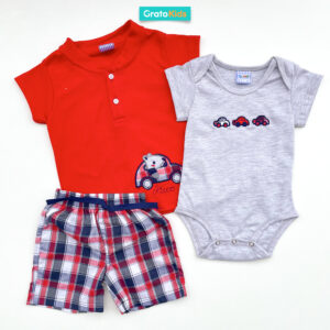 Set 3 pzas nino carrito