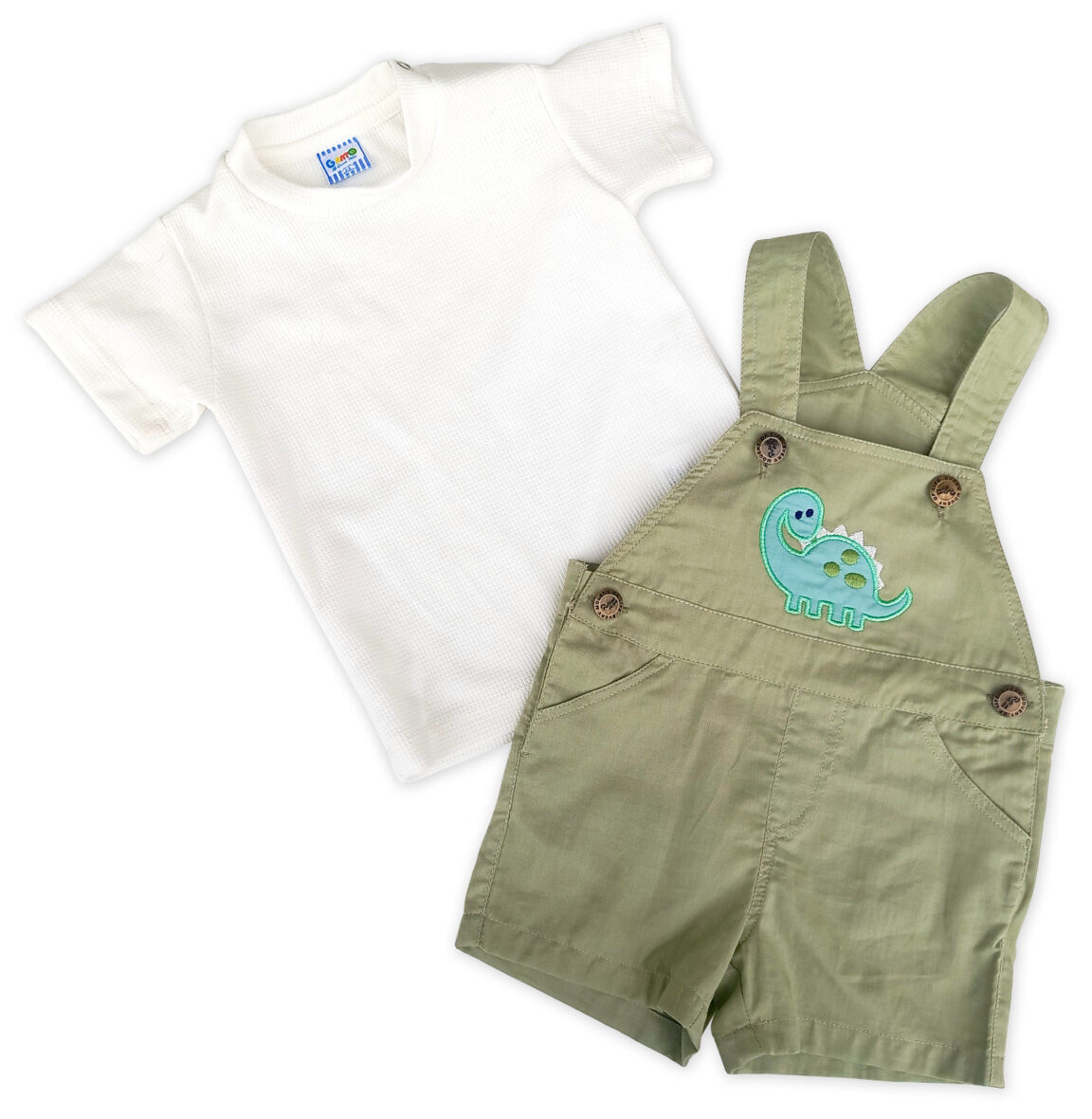 Conjunto overol Dino