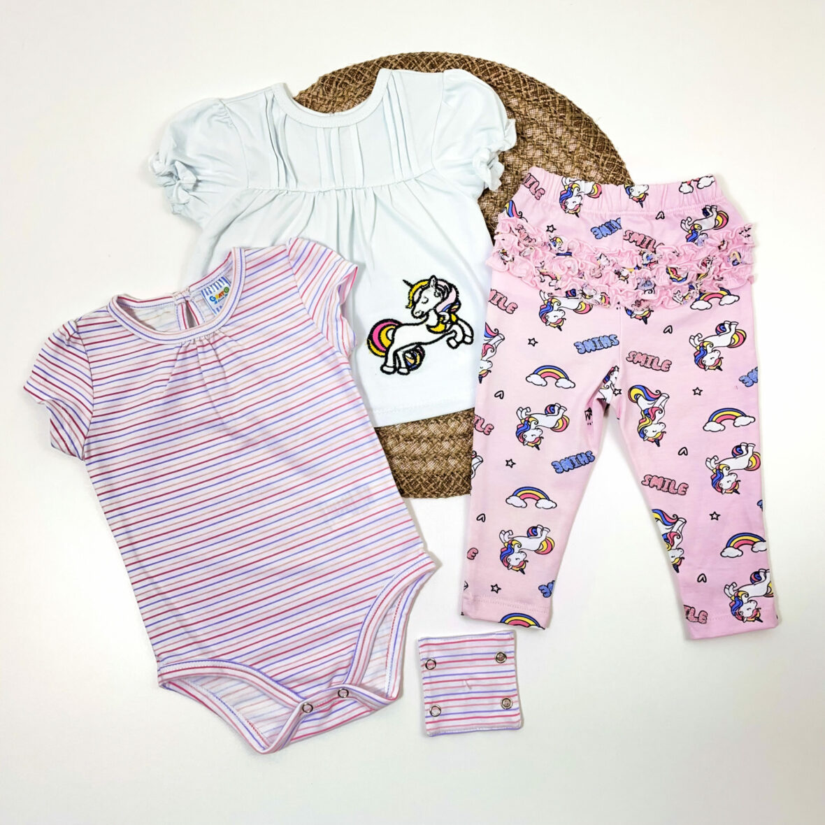 Set 3Pzas Body+Licra+Blusa+Extencion