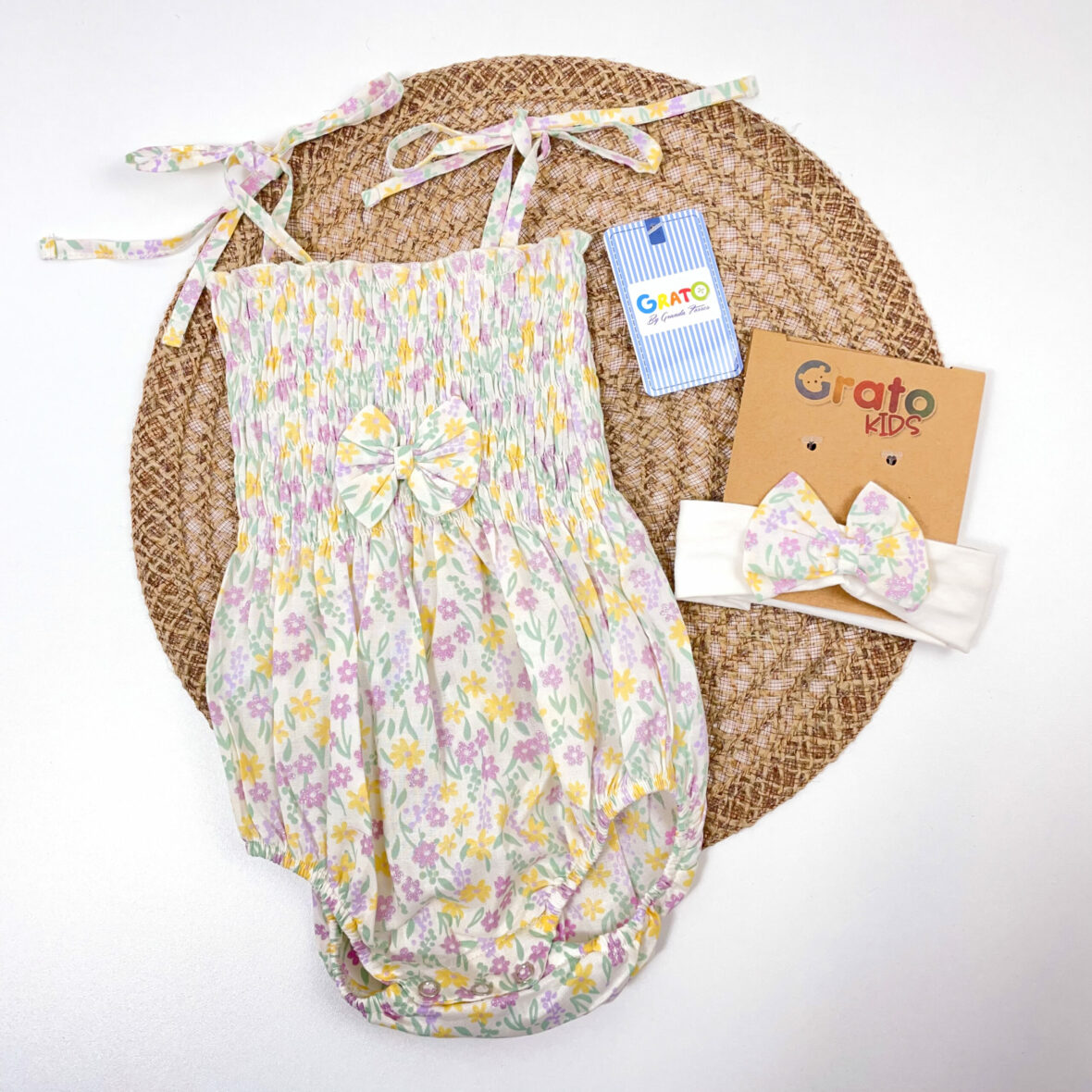 Body+Cintillo Flores T/Plana
