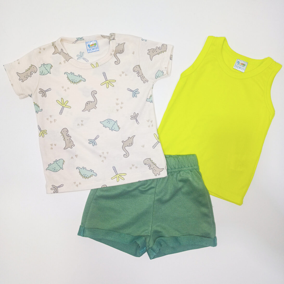 CONJUNTO 3PZAS DINO