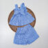 Conjunto blusa Cuadros Azul+Short