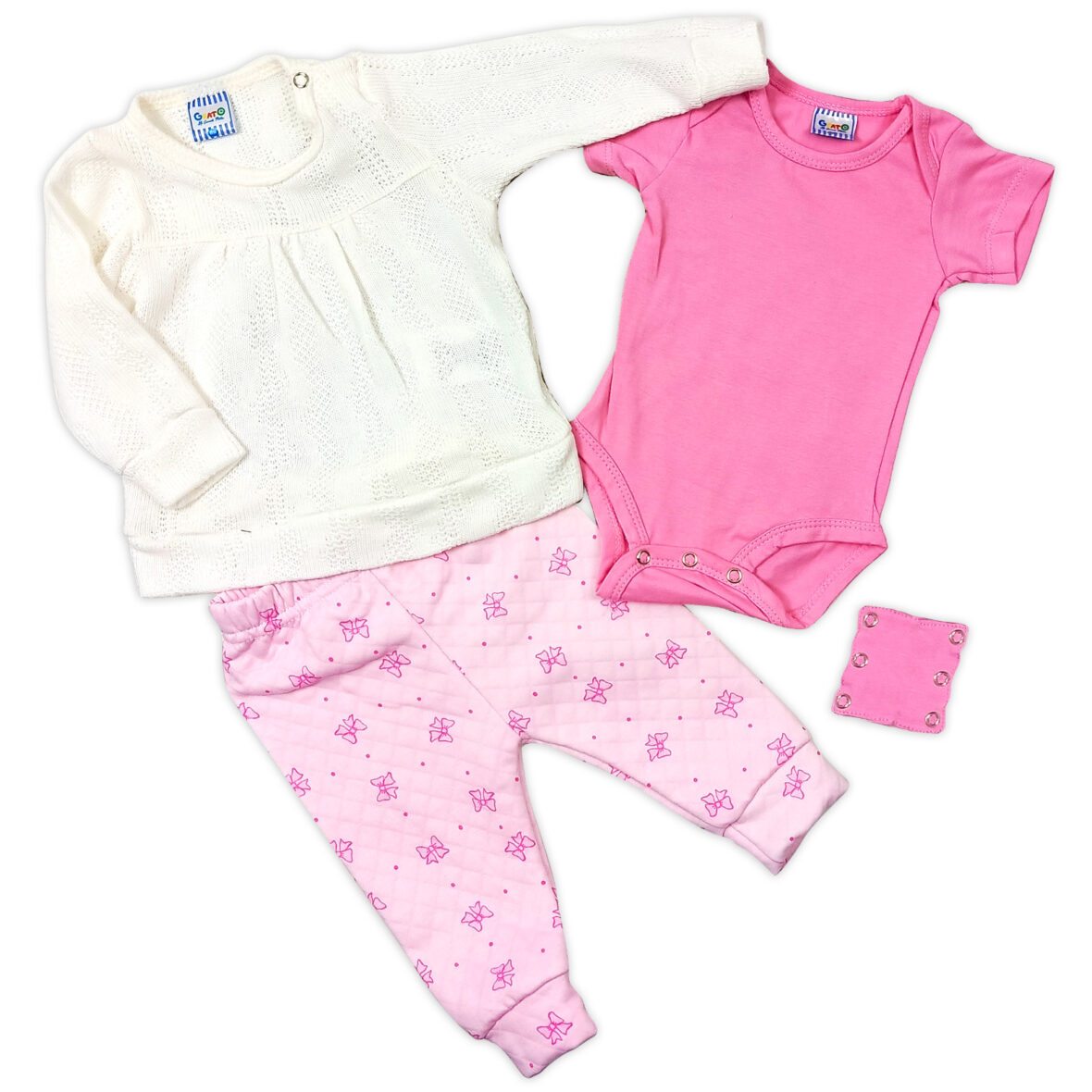 Set 3pzas niña Buzo+Pantalon+Body Lazito