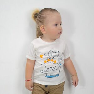 Camiseta Wild Dino blanca