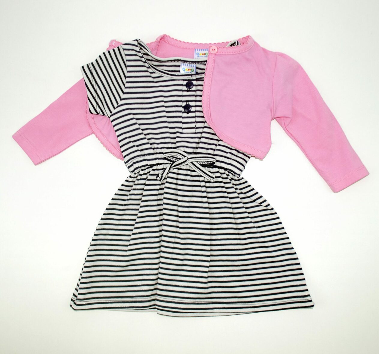 Vestido Rayas con bolero