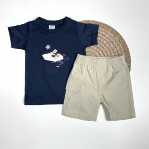 Conjunto niño Barquito Azul T: 18-24-36