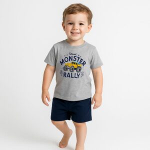 Conjunto Gris niño T: 18-24-36