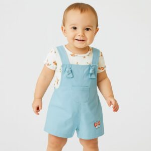 Overol+Blusa verde T: 3/6 6/9 9/12