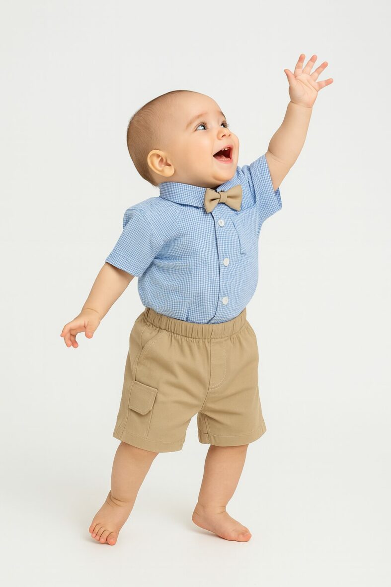 Conjunto Camisa Cuadrio+Short t/plana