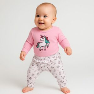 Set 3pzas niña Blusa+Body m/l +licra