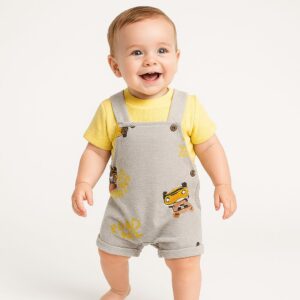 Overol osito+camiseta Amarillo T: 0/3-3/6-6/9-9/12
