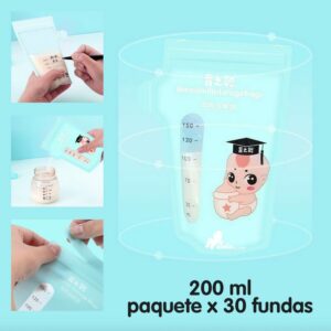 30 Fundas de Almacenamiento x 200 ml