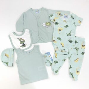 Ajuar c/colcha Dino verde