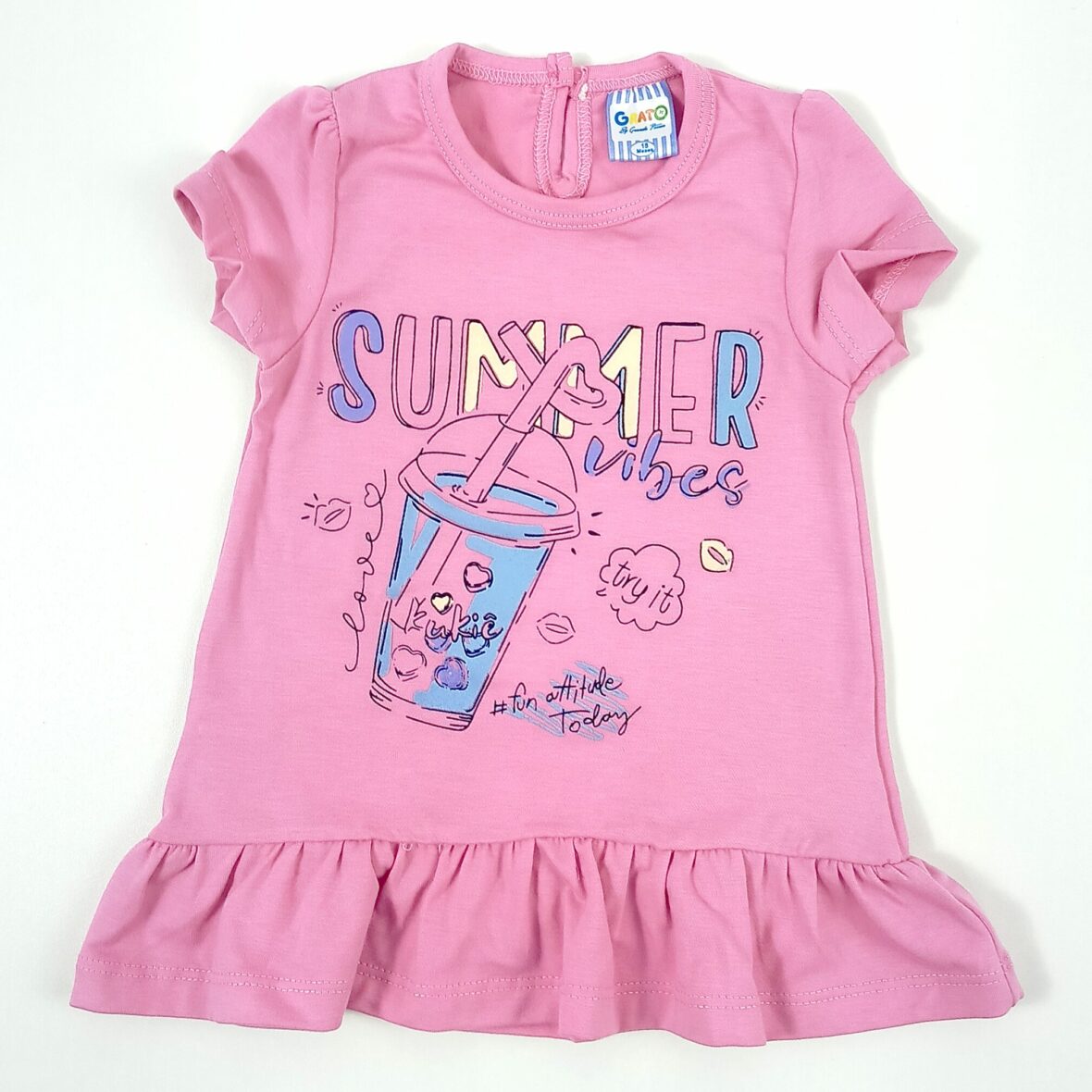 Blusa c/mangas y vuelos