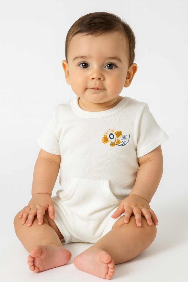 Set 4pzas avion monito+body+pantalon+gorrito amarillo