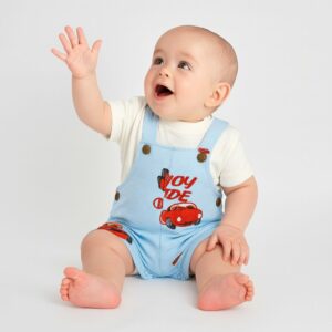 Overol+camiseta Osito Celeste