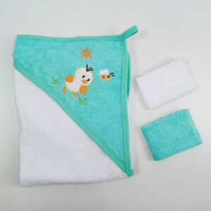 Toalla verde Pollito