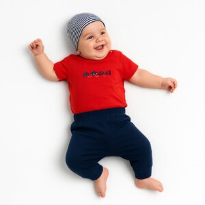 Set 3pzas Carritos camiseta+body+pantalon