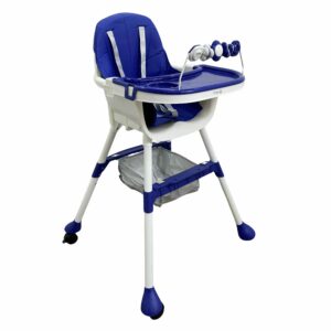 Silla de comer juguete azul