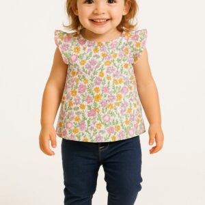 Conjunto  blusa floreada+licra