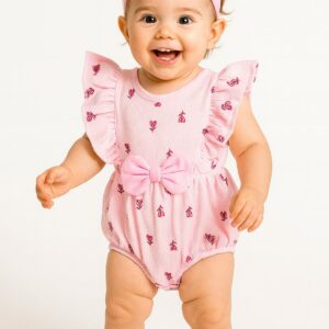 Body+cintillo Flores T: 3/6-6/9-/9/12