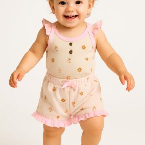 Body+Short Florecita T: 6/9-9/12-18