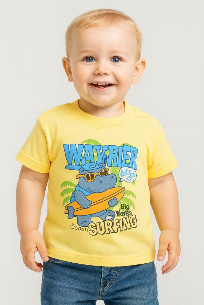 Camiseta Ocean Surfin Amarillo  T: 4-6-8