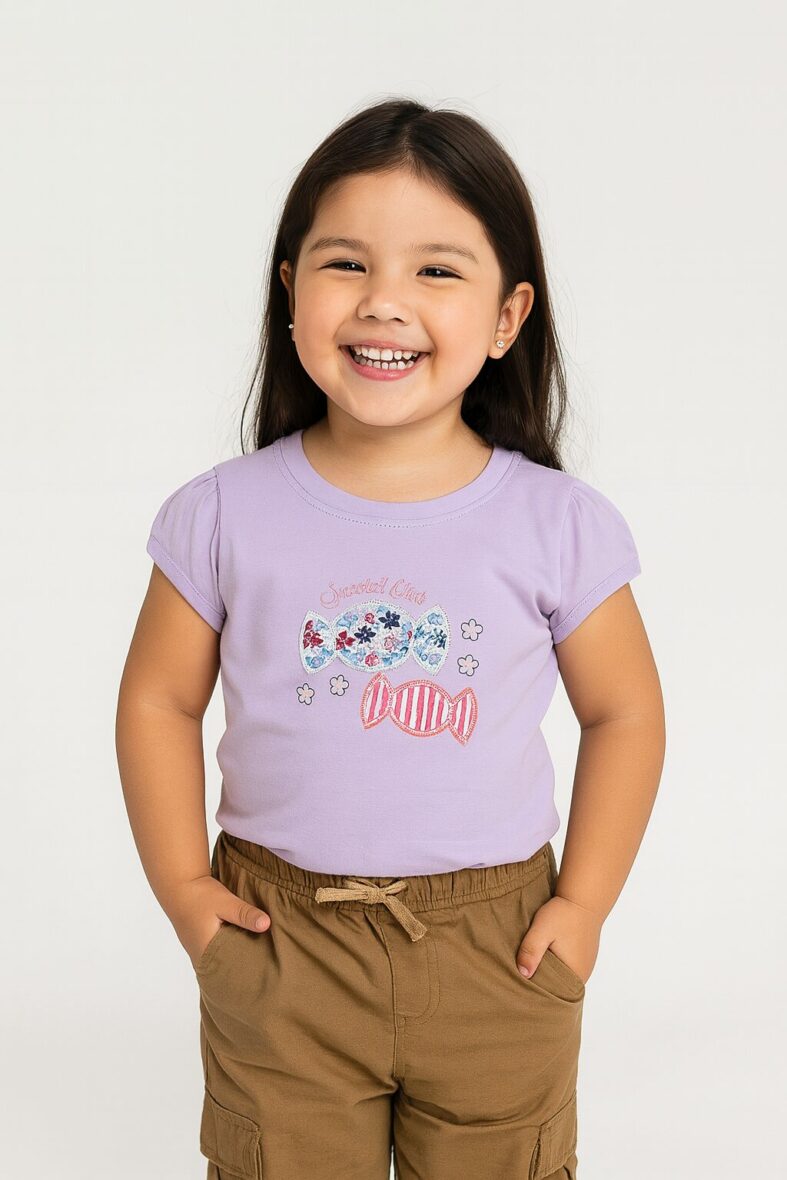 Blusa Lila niña T: 2-4-6-8-10