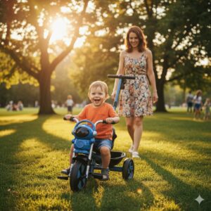 Triciclo Astronauta Azul con Guiador