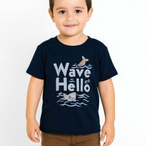 Camiseta azul marino T: 6/9-9/12