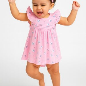 Vestido Mariposa calzon y cintillo