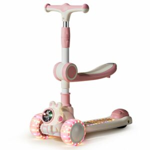 Monopatin Astronauta Rosado doble nivel