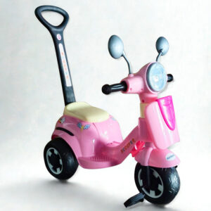 Triciclo Moto Rosado con Guiador