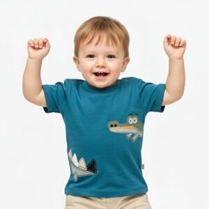 Camiseta Cocodrilo Azul T: 9/12-18-24-36