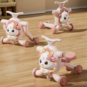 Caminador 3 e 1 Vaquita rosado