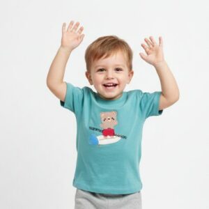 Camiseta Osito Surf Jade T: 9/12-18-24-36