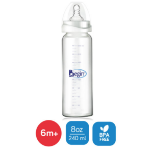 BIB BEGIN VIDRIO/BOROSILIC.B/N 8ONZ